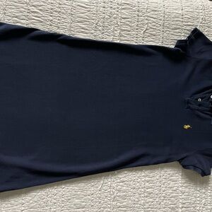 Ralph Lauren Navy Polo Dress with Yellow Pony Logo